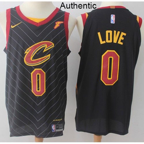 Cleveland Cavaliers #0 Kevin Love Black Authentic Statement Edition Jersey Mens