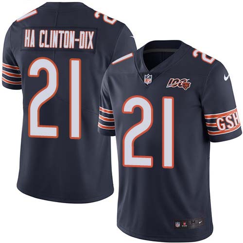 Chicago Bears #21 Ha Ha Clinton-Dix Navy Blue Team Color Men's 100th Season Stitched Vapor Untouchable Limited Jersey Men's
