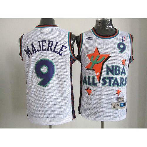 Phoenix Suns #9 Dan Majerle White 1995 All-Star Throwback Stitched Jersey Mens