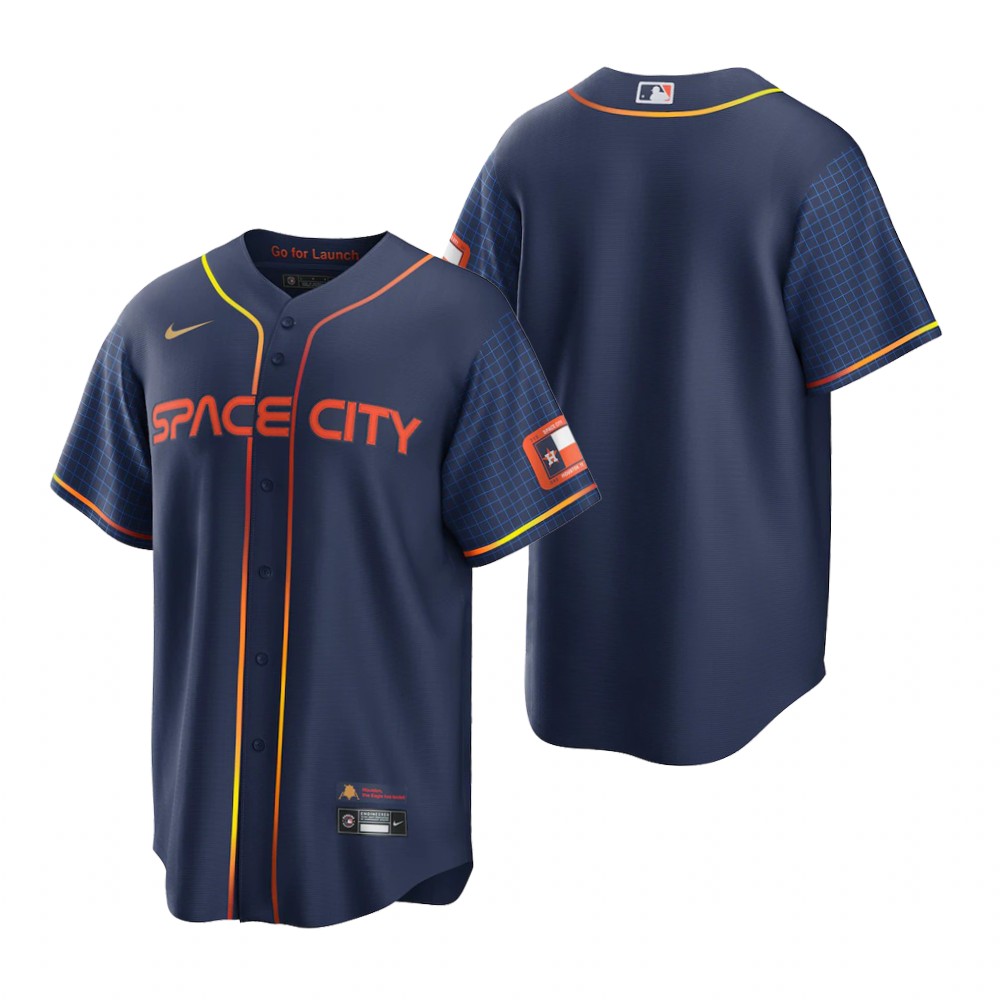 Houston Astros Blank Navy Men's Game 2022 City Connect Jersey