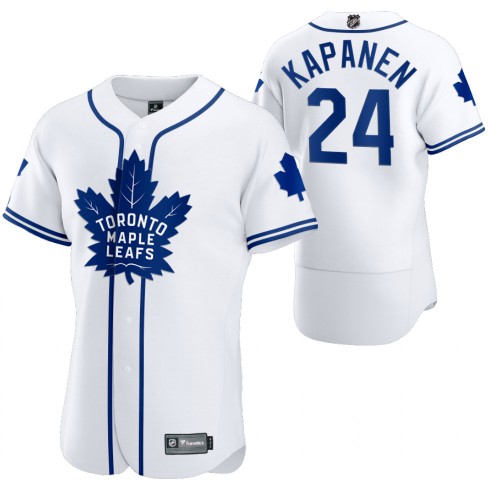 Toronto Maple Toronto Maple Leafs #24 Kasperi Kapanen Men's 2020 x Crossover Edition Baseball Jersey White Men's