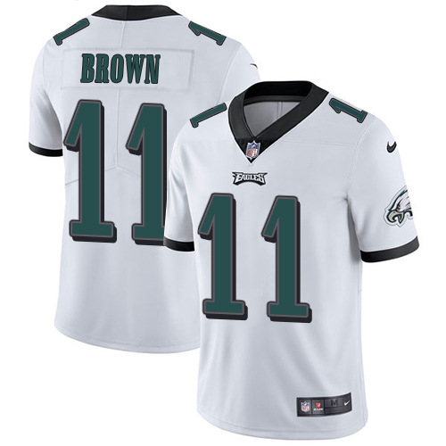 Eagles #11 A.J. Brown White Youth Stitched Vapor Untouchable Limited Jersey