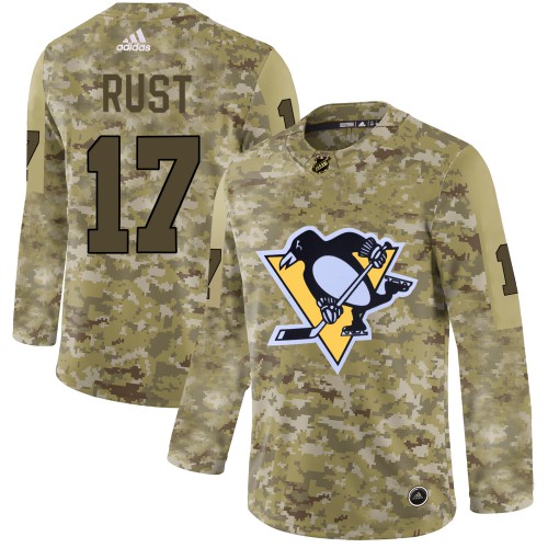 Adidas Pittsburgh Penguins #17 Bryan Rust Camo Authentic Stitched Jersey Men's