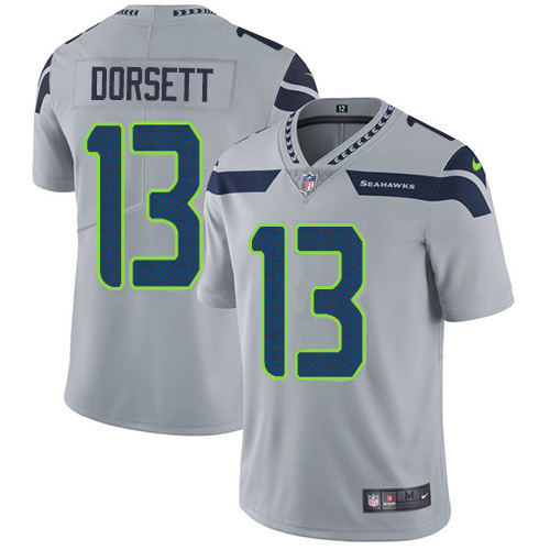 Seattle Seahawks #13 Phillip Dorsett Grey Alternate Youth Stitched Vapor Untouchable Limited Jersey Youth