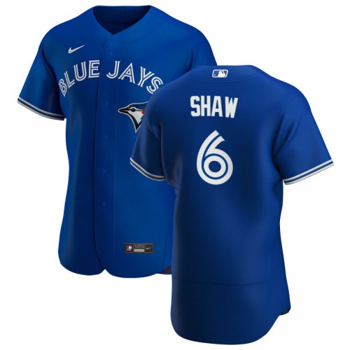 Toronto Toronto Blue Jays #6 Travis Shaw Men's Royal Alternate 2020 Authentic Player Jersey Men's