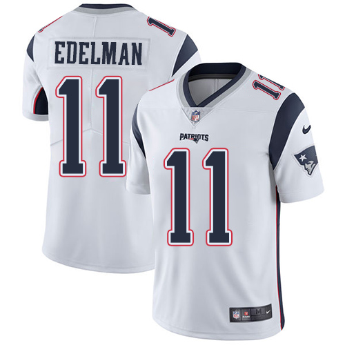 Patriots #11 Julian Edelman White Men's Stitched Vapor Untouchable Limited Jersey