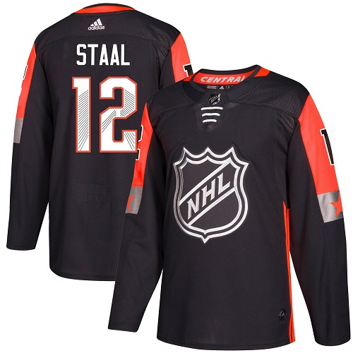 Adidas Minnesota Wild #12 Eric Staal Black 2018 All-Star Central Division Authentic Stitched Jersey Men's