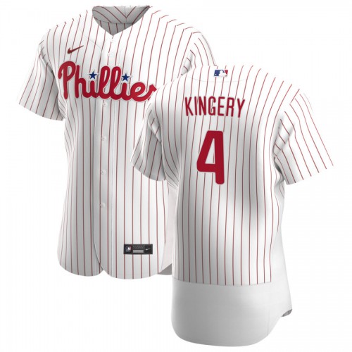 Philadelphia Philadelphia Phillies #4 Scott Kingery Men's White Home 2020 Authentic Player Jersey Men's