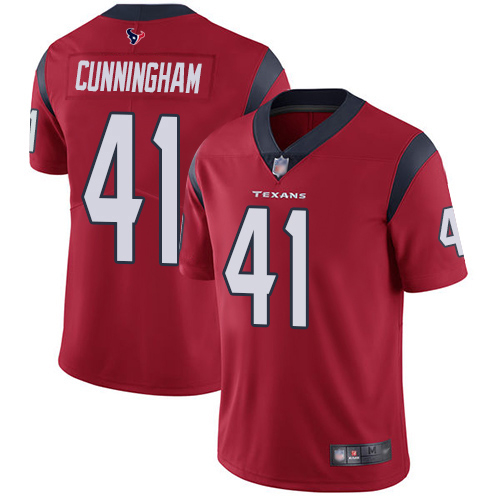 Houston Texans #41 Zach Cunningham Red Alternate Men's Stitched Vapor Untouchable Limited Jersey Men's