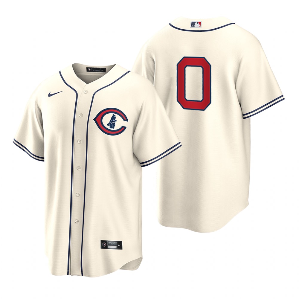 Chicago Cubs #0 Marcus Stroman Men's 2022 Field Of Dreams Game Jersey - Cream