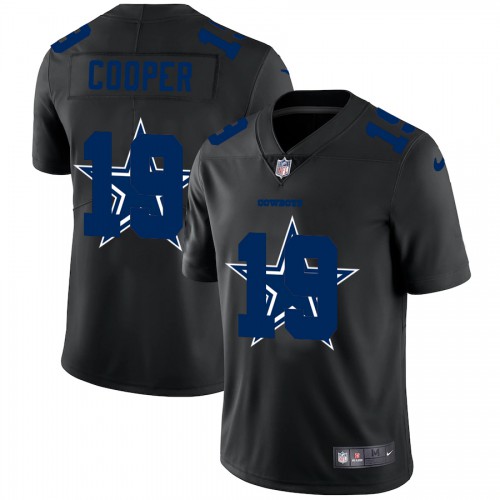 Dallas Dallas Cowboys #19 Amari Cooper Men's Team Logo Dual Overlap Limited Jersey Black Men's