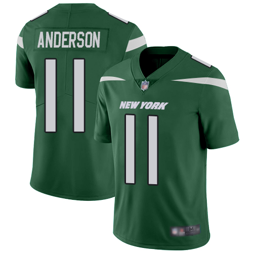 New York Jets #11 Robby Anderson Green Team Color Men's Stitched Vapor Untouchable Limited Jersey Men's