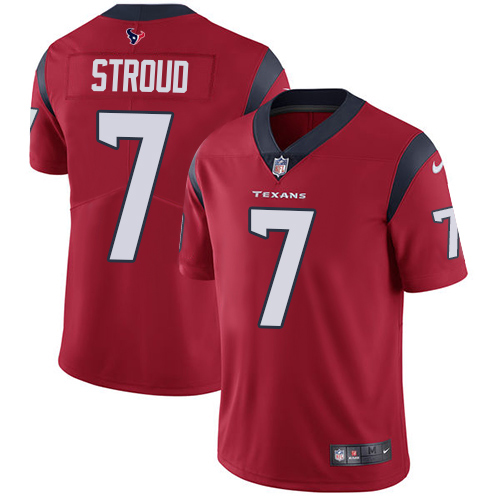 Texans #7 C.J. Stroud Red Alternate Men's Stitched Vapor Untouchable Limited Jersey