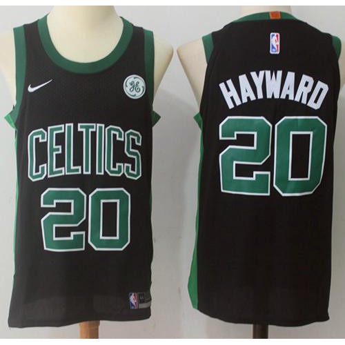 Boston Celtics #20 Gordon Hayward Black Swingman Statement Edition Jersey Mens