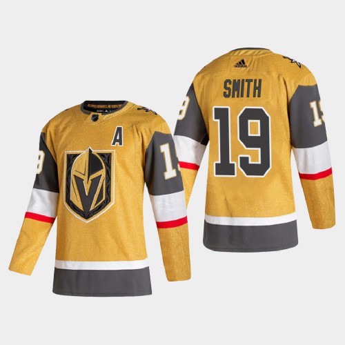 Vegas Golden Vegas Golden Knights #19 Reilly Smith Men's Adidas 2020-21 Authentic Player Alternate Stitched Jersey Gold Men's