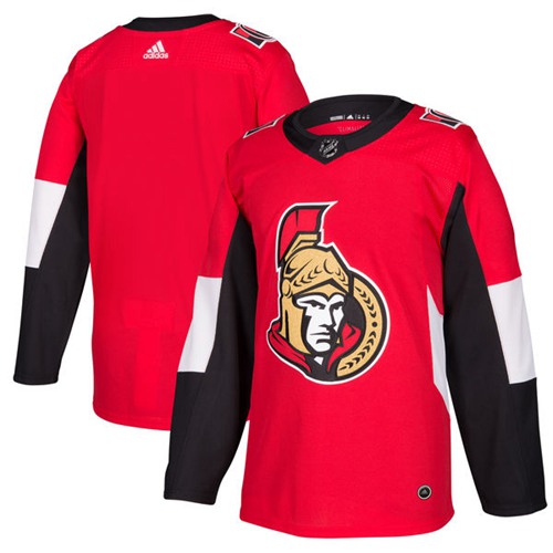 Adidas Senators Blank Red Home Authentic Stitched Jersey