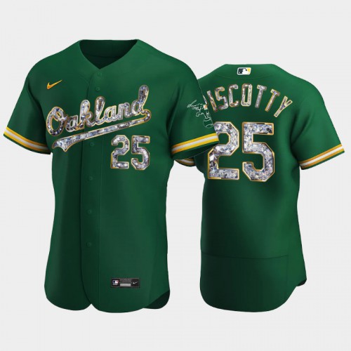Oakland Oakland Athletics #25 Stephen Piscotty Men's Diamond Edition Jersey - Green Men's