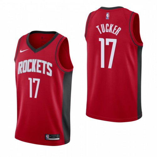 Houston Houston Rockets #17 PJ Tucker Mens 2019-20 Icon Edition Red Stitched Jersey Mens