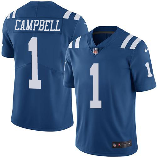 Colts #1 Parris Campbell Royal Blue Youth Stitched Limited Rush Jersey