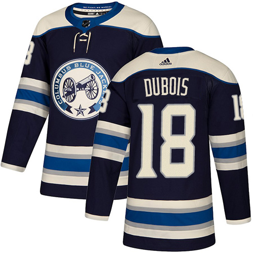 Adidas Columbus Blue Jackets #18 Pierre-Luc Dubois Navy Alternate Authentic Stitched Jersey Men's
