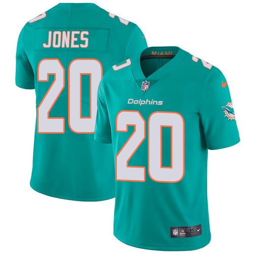 Miami Dolphins #20 Reshad Jones Aqua Green Team Color Youth Stitched Vapor Untouchable Limited Jersey Youth