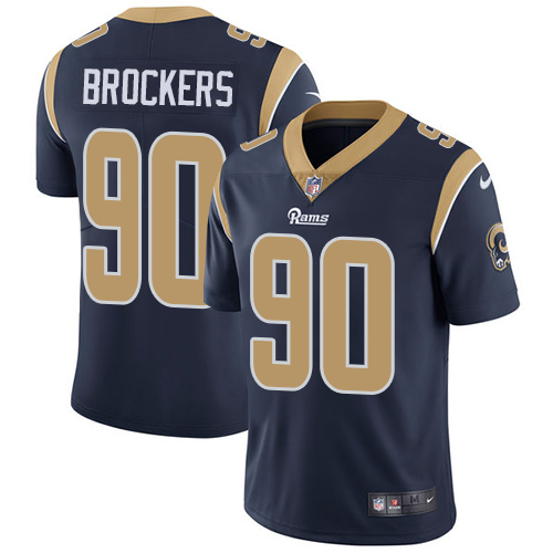 Los Angeles Rams #90 Michael Brockers Navy Blue Team Color Men's Stitched Vapor Untouchable Limited Jersey Men's