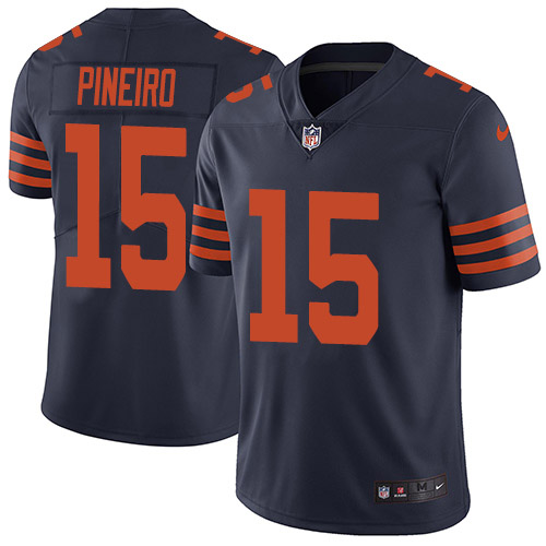 Chicago Bears #15 Eddy Pineiro Navy Blue Alternate Youth Stitched Vapor Untouchable Limited Jersey Youth