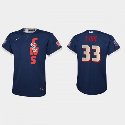 Chicago Chicago White Sox #33 Lance Lynn Youth 2021 All Star Game Navy Jersey Youth