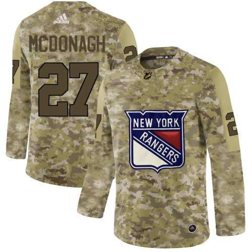 Adidas New York Rangers #27 Ryan McDonagh Camo Authentic Stitched Jersey Men's