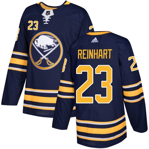 Adidas Buffalo Sabres #23 Sam Reinhart Navy Blue Home Authentic Stitched Jersey Men's