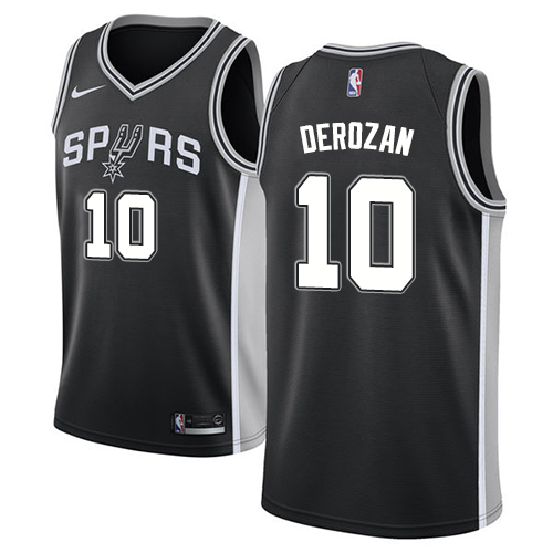 San Antonio Spurs #10 DeMar DeRozan Black Youth Swingman Icon Edition Jersey Youth