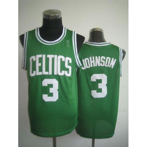 Boston Celtics #3 Dennis Johnson Green Throwback Stitched Jersey Mens