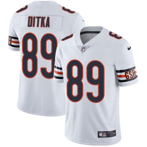 Bears #89 Mike Ditka White Youth Stitched Vapor Untouchable Limited Jersey