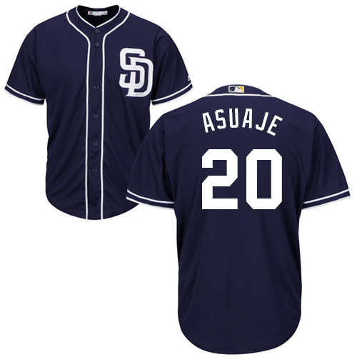 San Diego Padres #20 Carlos Asuaje Navy Blue New Cool Base Stitched Jersey Men's