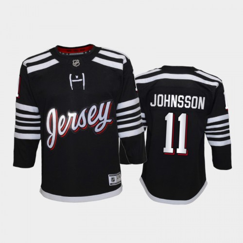 Adidas New Jersey Devils #11 Andreas Johnsson Youth 2021-22 Alternate Game Jersey - Black Youth