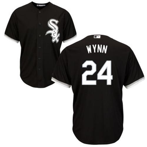 Chicago White Sox #24 Early Wynn Black Alternate Cool Base Stitched Youth Jersey Youth
