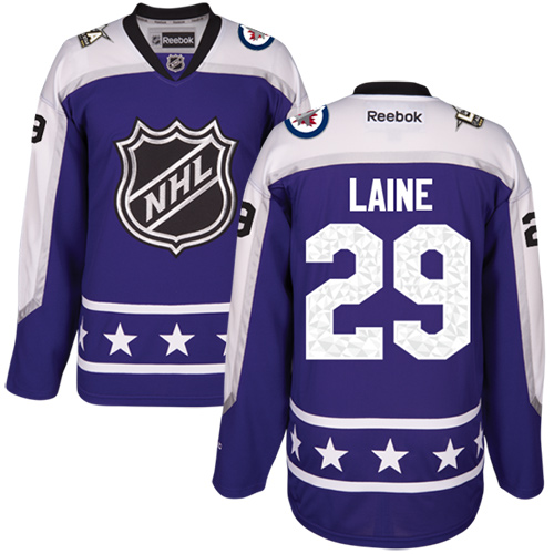 Winnipeg Jets #29 Patrik Laine Purple 2017 All-Star Central Division Stitched Youth Jersey Youth