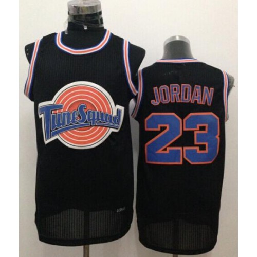Chicago Bulls #23 Michael Jordan Black Tune Squad Stitched Jersey Mens