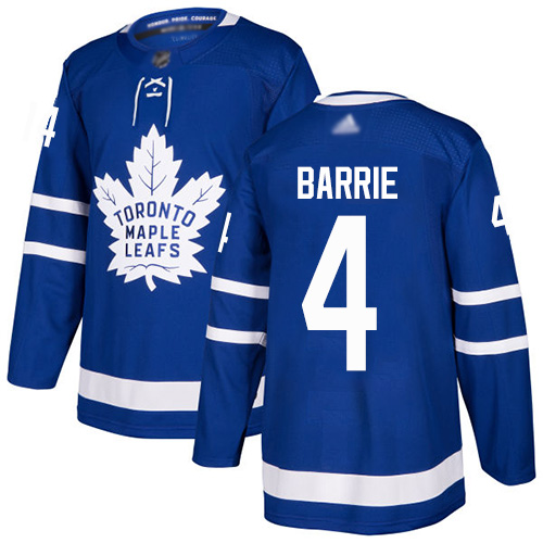 Adidas Maple Toronto Maple Leafs #4 Tyson Barrie Blue Home Authentic Stitched Jersey Men's