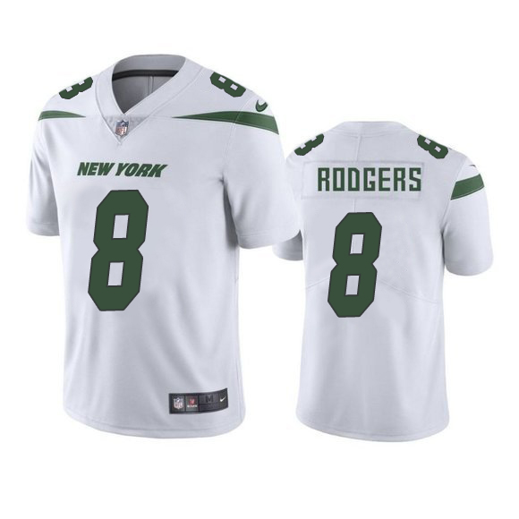 Jets #8 Aaron Rodgers White Youth Stitched Vapor Untouchable Limited Jersey
