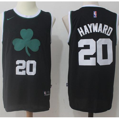 Boston Celtics #20 Gordon Hayward Black Fashion Swingman Jersey Mens