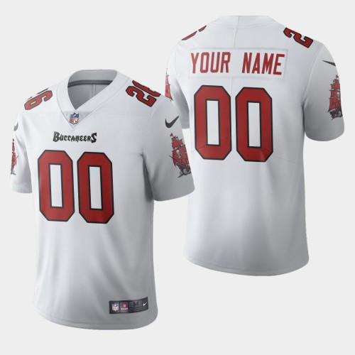 Tampa Bay Buccaneers Custom White Men's 2020 Vapor Limited Jersey