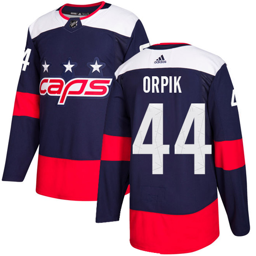 Adidas Washington Capitals #44 Brooks Orpik Navy Authentic 2018 Stadium Series Stitched Jersey Men's
