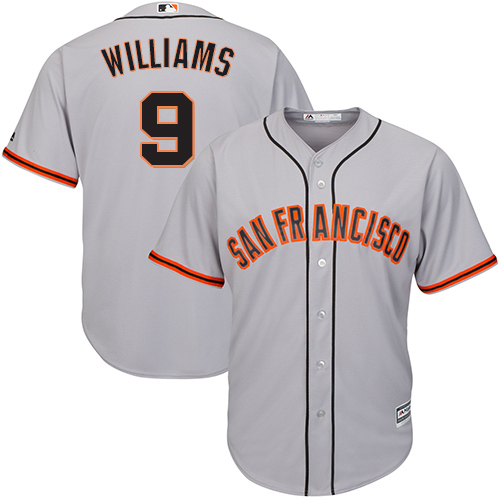 San Francisco Giants #9 Matt Williams Grey Road Cool Base Stitched Youth Jersey Youth