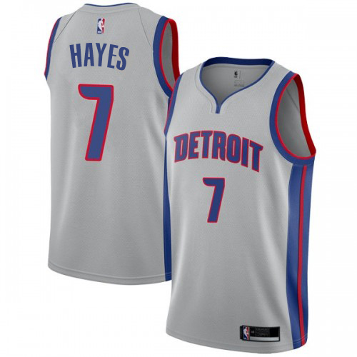 Detroit Pistons #7 Killian Hayes Silver Youth Swingman Statement Edition Jersey Youth