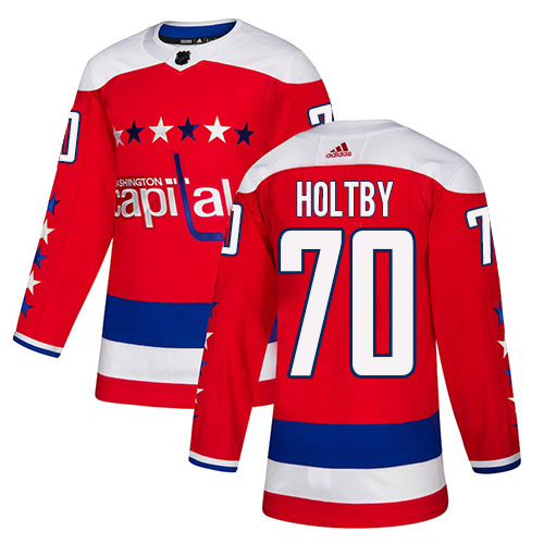 Adidas Washington Capitals #70 Braden Holtby Red Alternate Authentic Stitched Youth Jersey Youth
