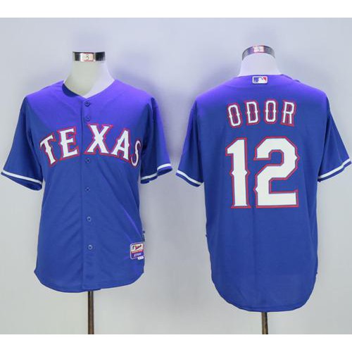 Texas Rangers #12 Rougned Odor Blue Cool Base Stitched Jersey Men's