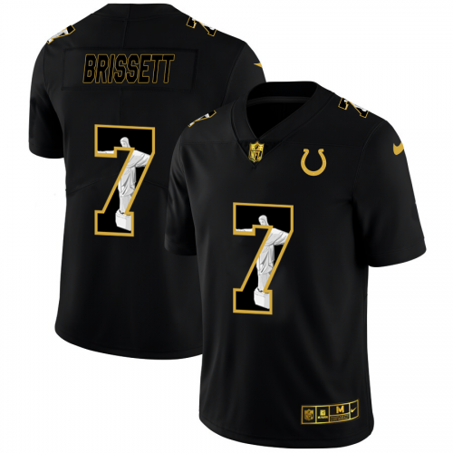 Indianapolis Indianapolis Colts #7 Jacoby Brissett Men's Carbon Black Vapor Cristo Redentor Limited Jersey Men's