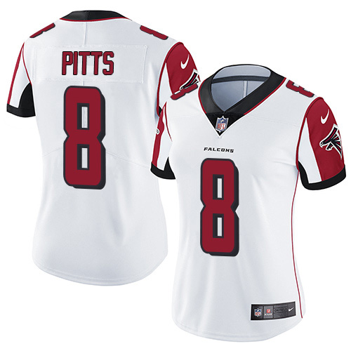 Falcons #8 Kyle Pitts White Women's Stitched Vapor Untouchable Limited Jersey