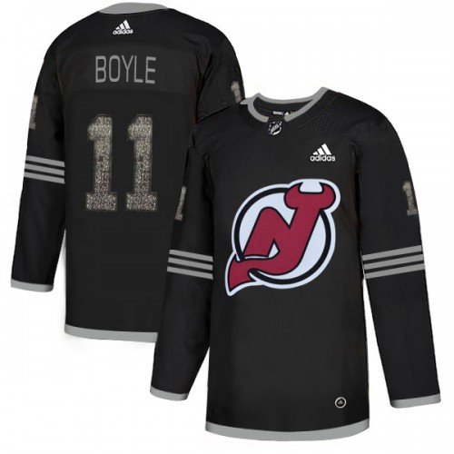 Adidas New Jersey Devils #11 Brian Boyle Black Authentic Classic Stitched Jersey Men's